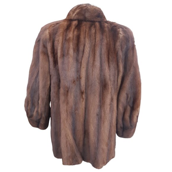 1960s Beige Mink Coat Mid Length Custom Women's Coat | The Fur Boutique - Picture 2 of 16